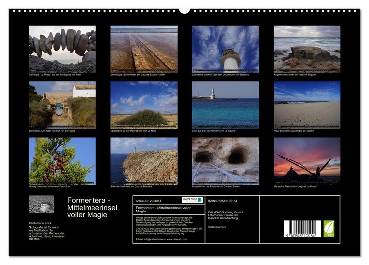 Produktbild: Formentera - Mittelmeerinsel voller Magie (hochwertiger Premium Wandkalender 2026 DIN A2 quer), Kunstdruck in Hochglanz