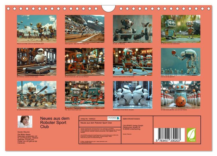 Produktbild: Neues aus dem Roboter Sport Club (Wandkalender 2026 DIN A4 quer), CALVENDO Monatskalender