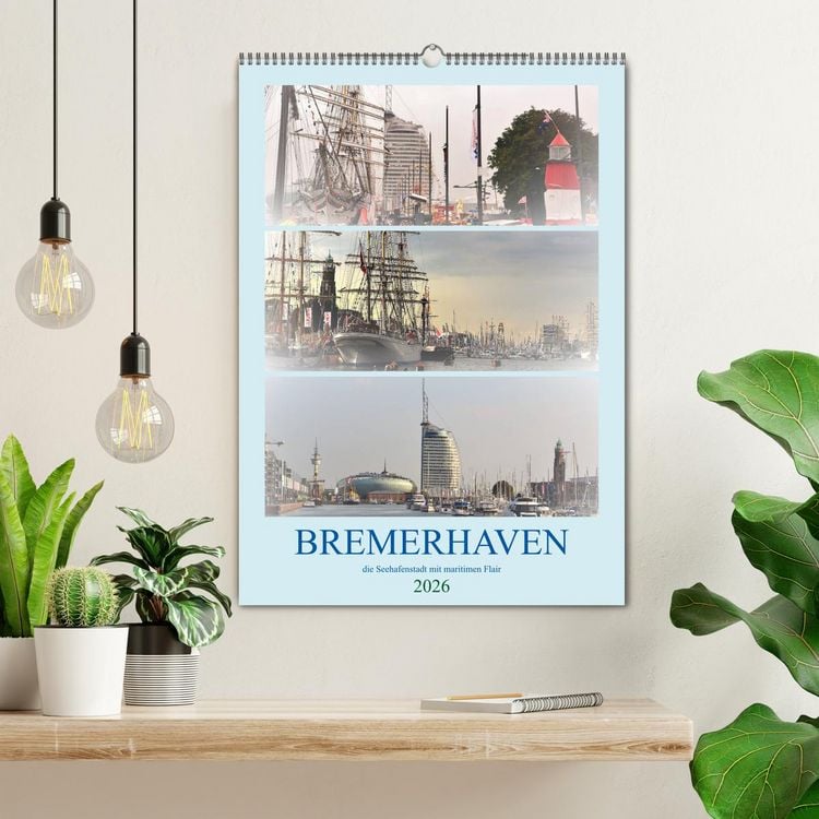 Produktbild: BREMERHAVEN die Seestadt mit maritimen Flair - 2026 (Wandkalender 2026 DIN A2 hoch), CALVENDO Monatskalender