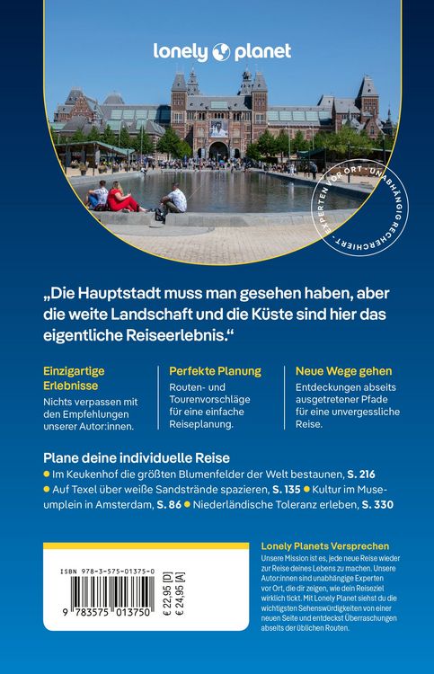 Produktbild: LONELY PLANET Reisef&uuml;hrer Niederlande