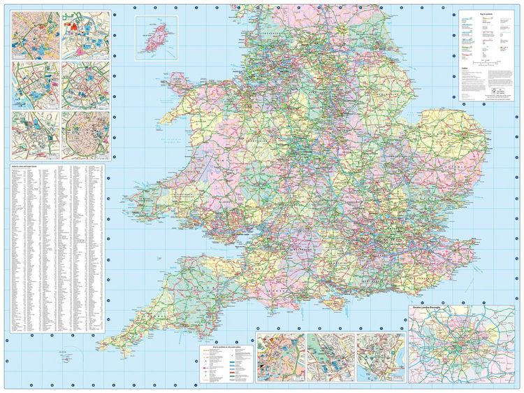 Produktbild: Collins Road Map of Britain 2027 (Folded Map)
