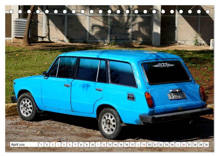 Produktbild: LADA KOMBI - Die sowjetische Auto-Legende WAS-2102 (Tischkalender 2026 DIN A5 quer), CALVENDO Monatskalender