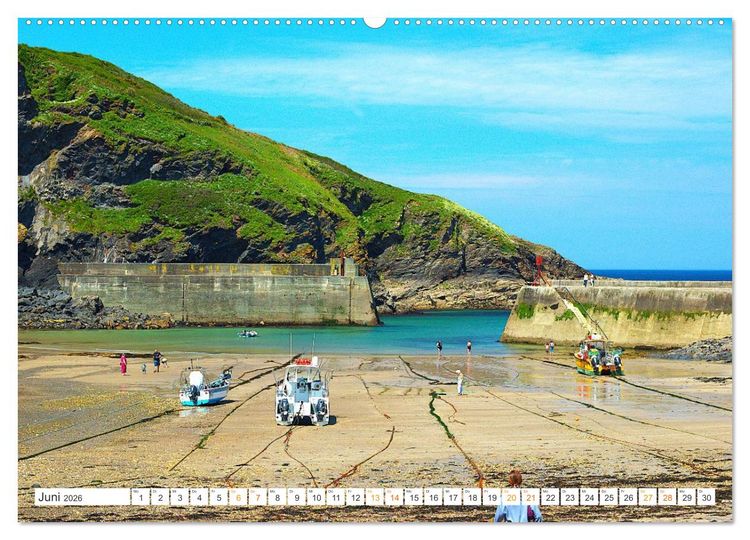 Produktbild: Port Isaac, Heimat der Fishermen`s Friends (Wandkalender 2026 DIN A2 quer), CALVENDO Monatskalender