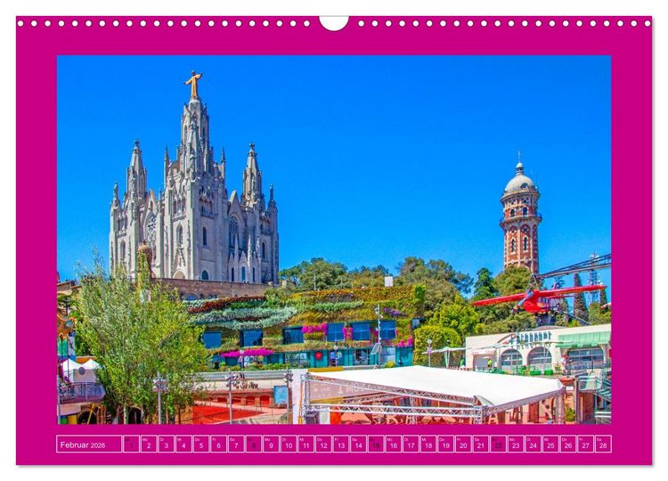 Produktbild: Ein Herz f&uuml;r Barcelona (Wandkalender 2026 DIN A3 quer), CALVENDO Monatskalender