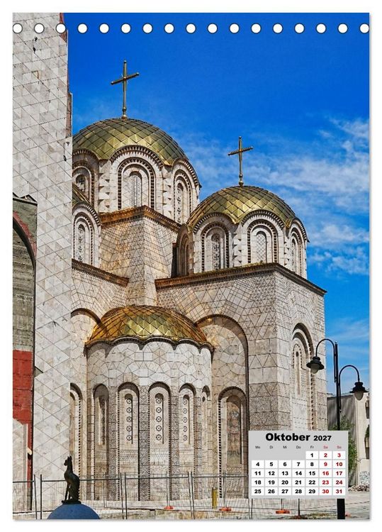Produktbild: Orthodoxe Kirchen in Nordmazedonien (Tischkalender 2027 DIN A5 hoch), CALVENDO Monatskalender