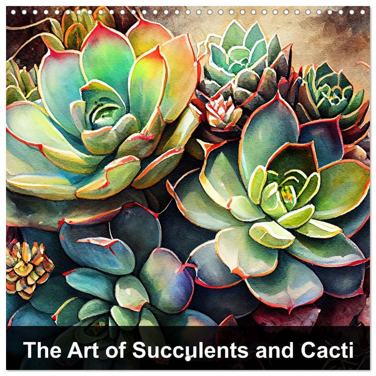 Produktbild: The Art of Succulents and Cacti (Wall Calendar 2026 12 &times; 12 Inch) CALVENDO 12 Month Wall Calendar