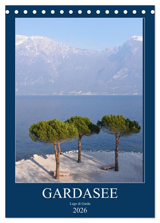 Produktbild: Eine zauberhafte Reise um den Gardasee (Tischkalender 2026 DIN A5 hoch), CALVENDO Monatskalender