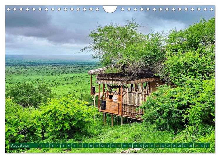 Produktbild: Im Einklang mit der Natur - Soroi Lions Bluff Lodge Kenia (Wandkalender 2026 DIN A4 quer), CALVENDO Monatskalender