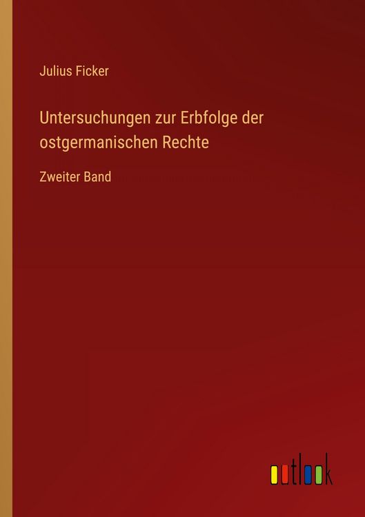 Produktbild: Untersuchungen zur Erbfolge der ostgermanischen Rechte