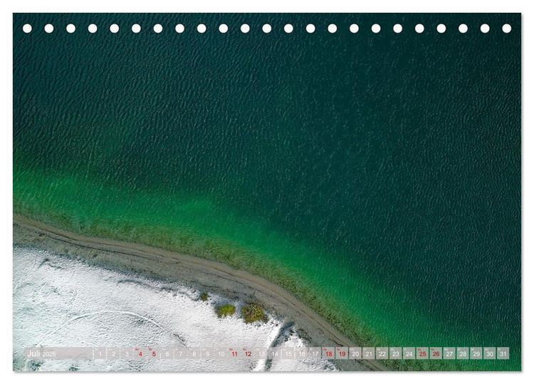 Produktbild: neunziggrad photoart: die erde von oben (Tischkalender 2026 DIN A5 quer), CALVENDO Monatskalender