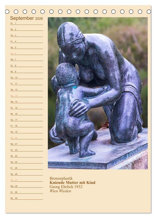 Produktbild: M&uuml;tter mit Kindern in der Kunst (Tischkalender 2026 DIN A5 hoch), CALVENDO Monatskalender