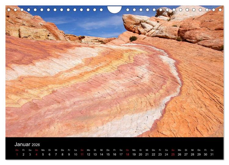 Produktbild: Sand und Stein 2026 (Wandkalender 2026 DIN A4 quer), CALVENDO Monatskalender
