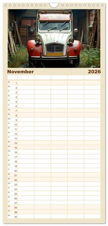 Produktbild: Familienplaner 2026 - Vergessene Legenden mit 5 Spalten (Wandkalender, 21 x 45 cm) CALVENDO