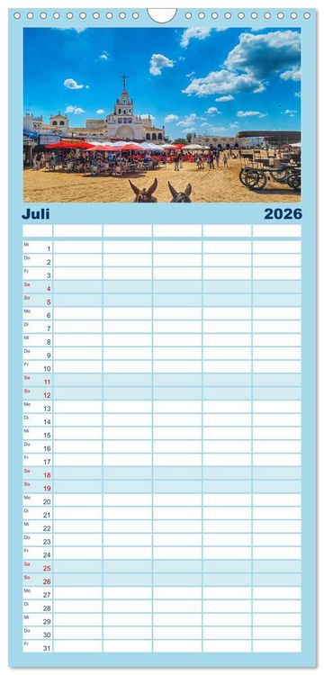 Produktbild: Familienplaner 2026 - Andalusien, Architektur und Tradition mit 5 Spalten (Wandkalender, 21 x 45 cm) CALVENDO