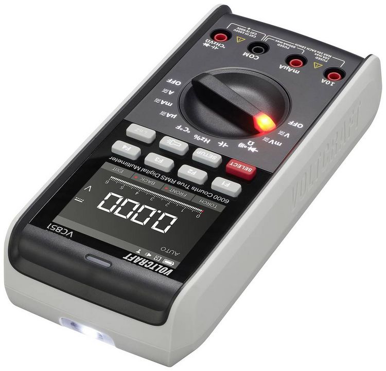 Produktbild: VOLTCRAFT VC851 Hand-Multimeter digital LoZ CAT III 1000 V, CAT IV 600 V Anzeige (Counts): 6000