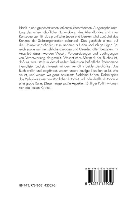 Produktbild: Selbstorganisation, Verantwortung, Gesellschaft