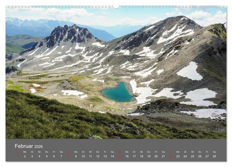Produktbild: Bergseen der Alpen (Wandkalender 2026 DIN A2 quer), CALVENDO Monatskalender