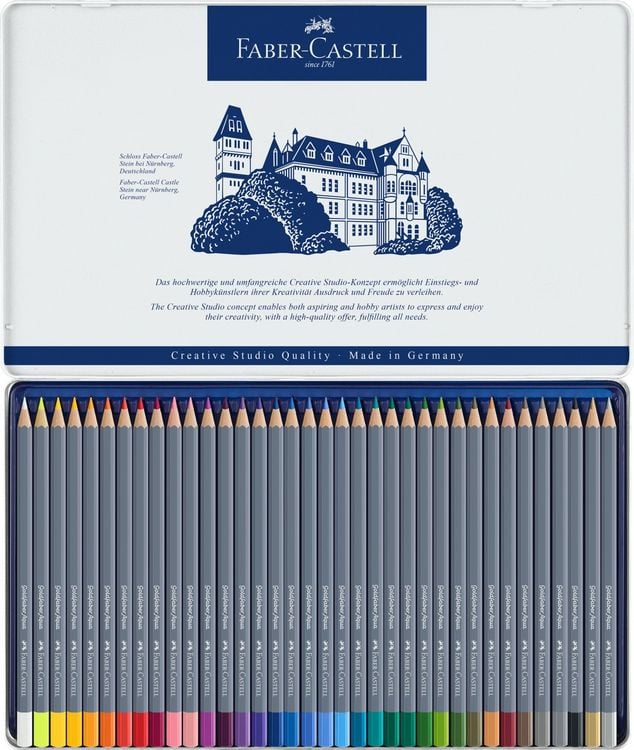Produktbild: Faber-Castell Aquarellstifte Goldfaber Aqua, 36er Set Metalletui
