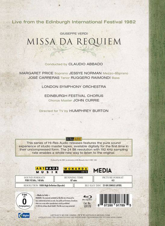 Produktbild: Missa da Requiem