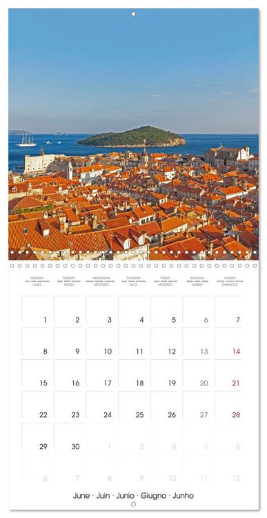 Produktbild: Dubrovnik - World Heritage Site by the Adriatic Sea (Wall Calendar 2026 12 &times; 12 Inch) CALVENDO 12 Month Wall Calendar