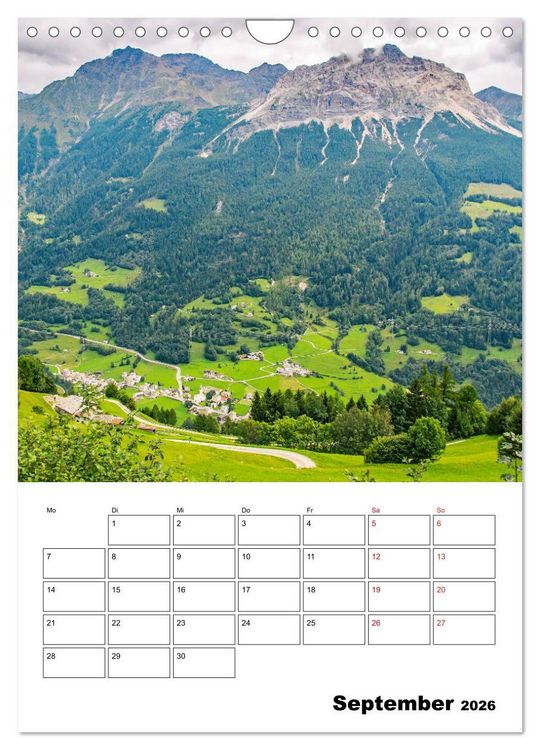 Produktbild: Rh&auml;tische Bahn - aussichtsreiches Bahnerlebnis (Wandkalender 2026 DIN A4 hoch), CALVENDO Monatskalender