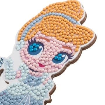 Produktbild: Craft Buddy CAFGR-DNY004 - Crystal Art Buddies, Cinderella Disney Princess Series 2, Figur 11cm, Kristallkunst-Bastelset