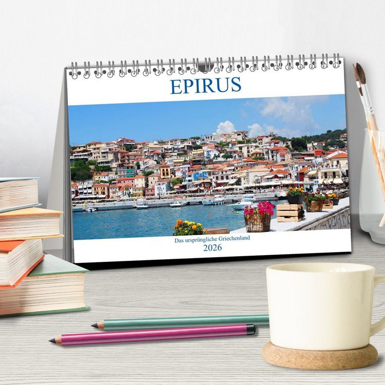 Produktbild: Epirus - Das urspr&uuml;ngliche Griechenland (Tischkalender 2026 DIN A5 quer), CALVENDO Monatskalender