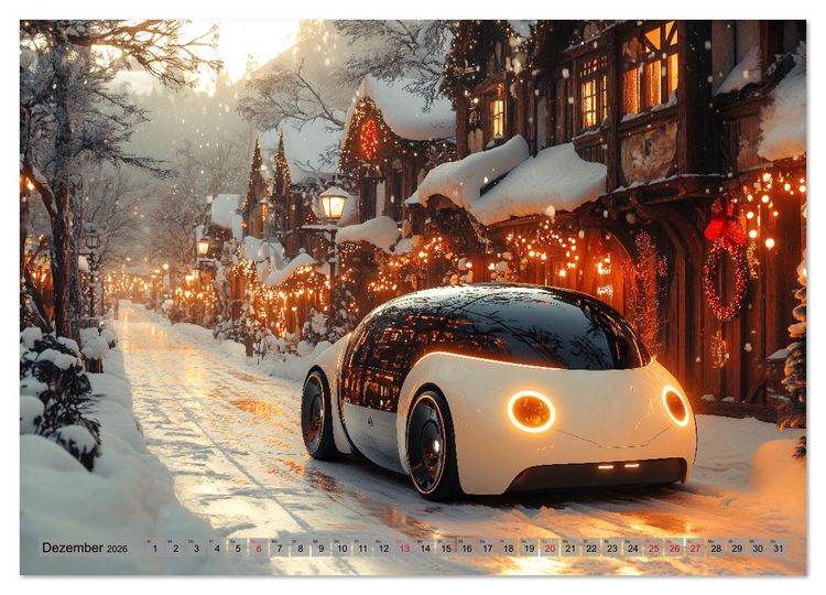 Produktbild: Zukunft Auto - Design, Autos und autonomes Fahren der Zukunft (Wandkalender 2026 DIN A4 quer), CALVENDO Monatskalender