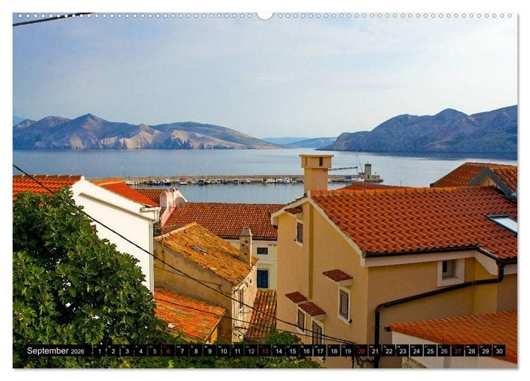 Produktbild: Rund um Krk (Wandkalender 2026 DIN A2 quer), CALVENDO Monatskalender