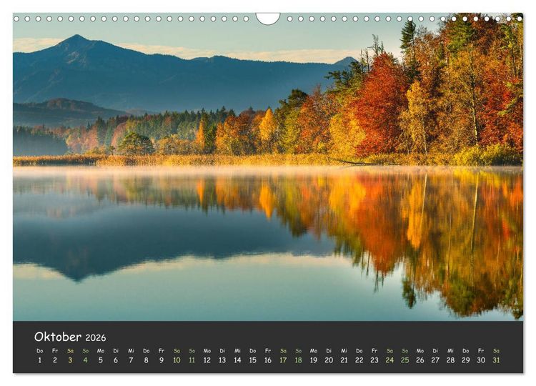 Produktbild: Ammersee bis Walchensee - Traumlandschaften im Voralpenland (Wandkalender 2026 DIN A3 quer), CALVENDO Monatskalender