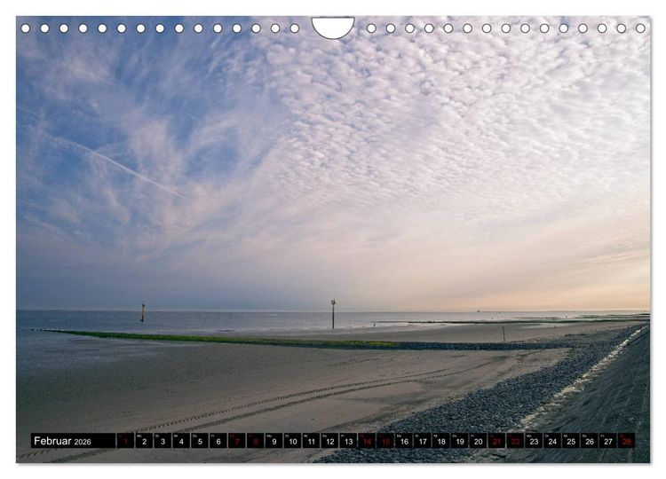 Produktbild: Norderney - von barfuss bis Cocktail (Wandkalender 2026 DIN A4 quer), CALVENDO Monatskalender