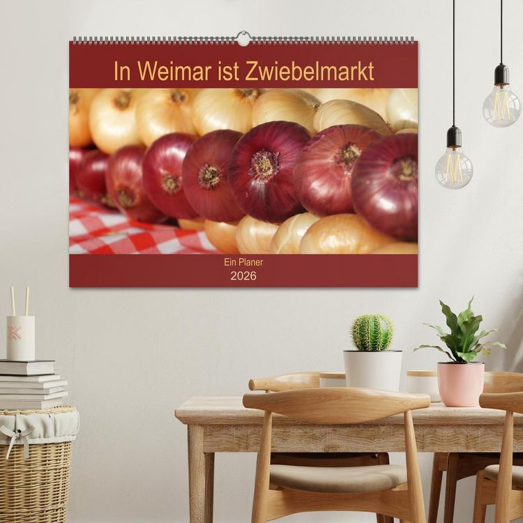 Produktbild: In Weimar ist Zwiebelmarkt (Wandkalender 2026 DIN A2 quer), CALVENDO Monatskalender