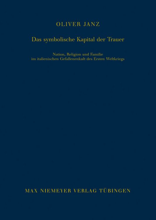Produktbild: Das symbolische Kapital der Trauer