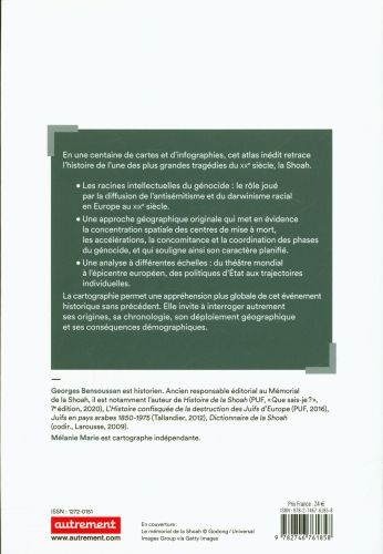 Produktbild: Atlas de la Shoah : la mise &agrave; mort des Juifs d'Europe, 1939-1945
