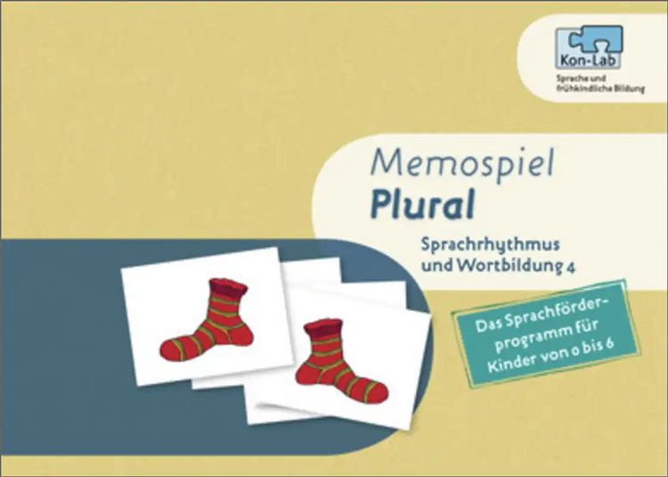 Produktbild: Sprachrhythmus und Wortbildung 4. Memospiel Plural