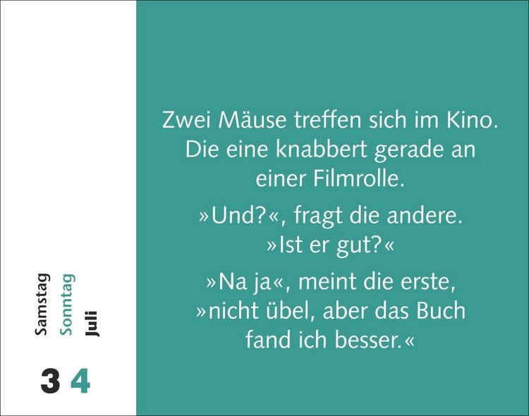 Produktbild: Witzirin Tagesabrei&szlig;kalender 2027 - Diese Packung enth&auml;lt: die lustigsten Witze f&uuml;r die t&auml;gliche Dosis Humor