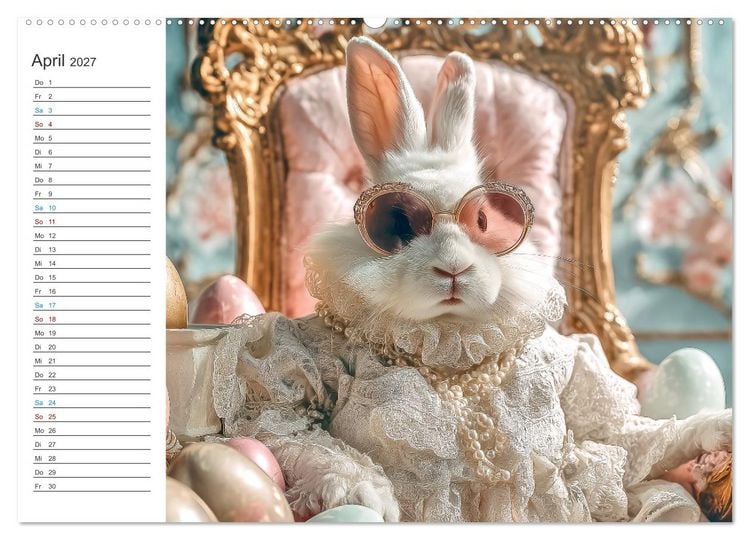 Produktbild: Tierisch genial (Wandkalender 2027 DIN A2 quer), CALVENDO Monatskalender