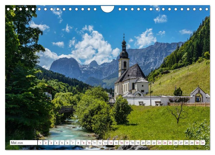 Produktbild: Bayern - Seen, Berge, Landschaft (Wandkalender 2026 DIN A4 quer), CALVENDO Monatskalender