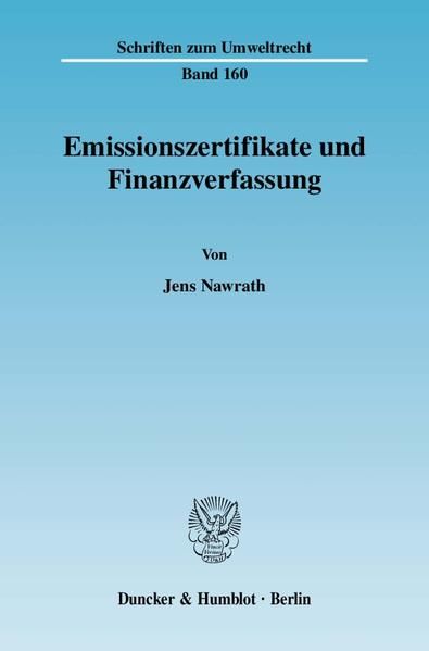 Produktbild: Emissionszertifikate und Finanzverfassung.