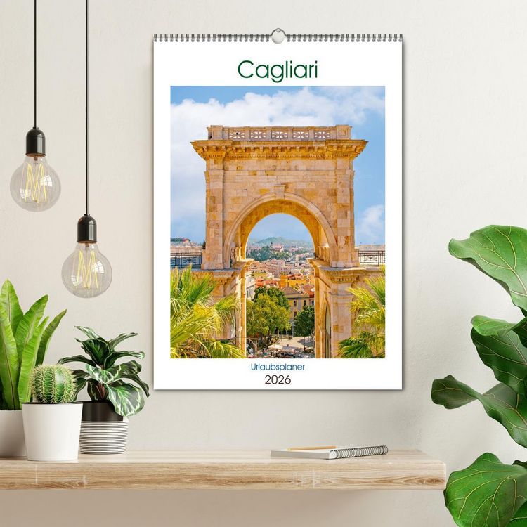 Produktbild: Cagliari - Urlaubsplaner (Wandkalender 2026 DIN A2 hoch), CALVENDO Monatskalender