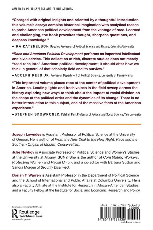 Produktbild: Race and American Political Development