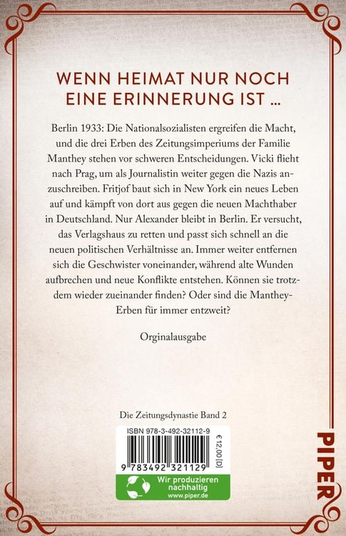 Produktbild: Die Zeitungsdynastie &ndash; Verlorene Heimat