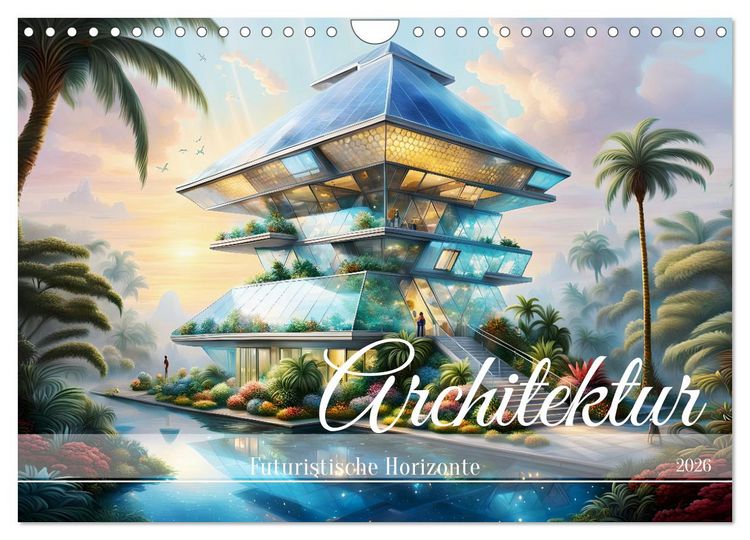 Produktbild: Architektur Futuristische Horizonte (Wandkalender 2026 DIN A4 quer), CALVENDO Monatskalender