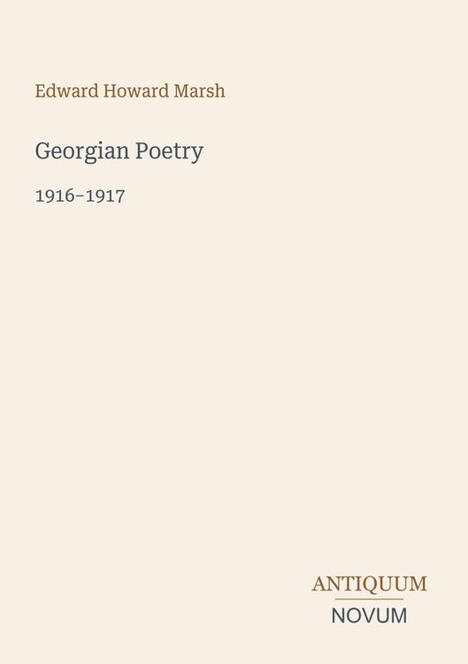 Produktbild: Georgian Poetry