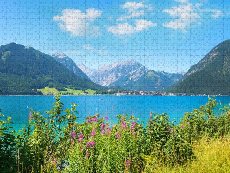 Produktbild: CALVENDO Puzzle Ein Motiv aus dem Kalender Es is so schee am Achensee 2023 | 1000 Teile Lege-Gr&ouml;&szlig;e 64x48cm Foto-Puzzle f&uuml;r gl&uuml;ckliche Stunden