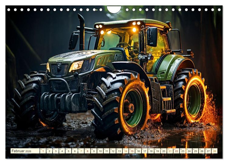 Produktbild: Traktor Fantasien (Wandkalender 2026 DIN A4 quer), CALVENDO Monatskalender