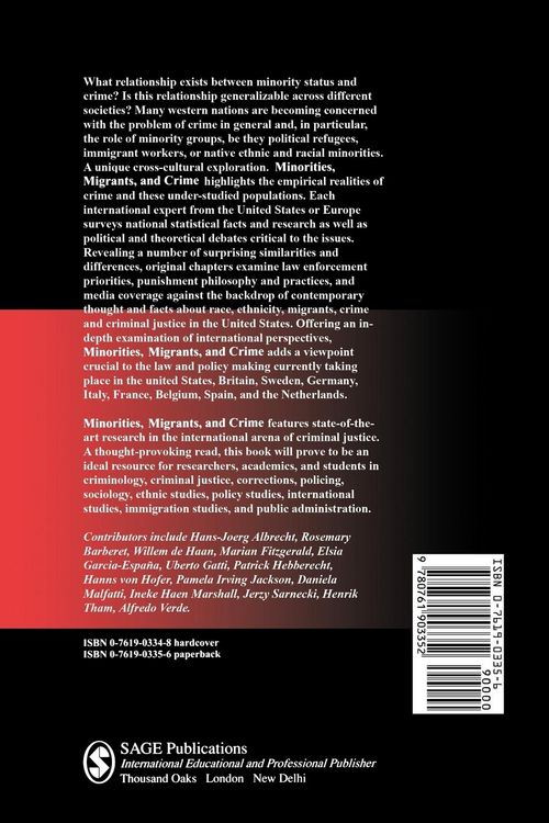 Produktbild: Minorities, Migrants, and Crime