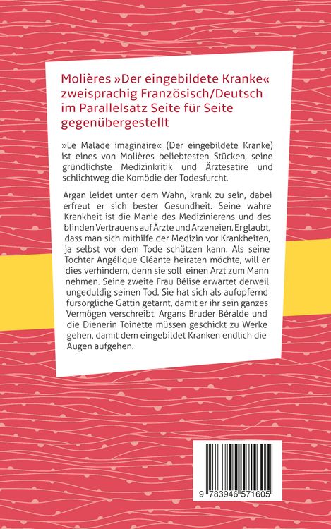 Produktbild: Le Malade imaginaire / Der eingebildete Kranke: Moli&egrave;re. Franz&ouml;sisch-Deutsch
