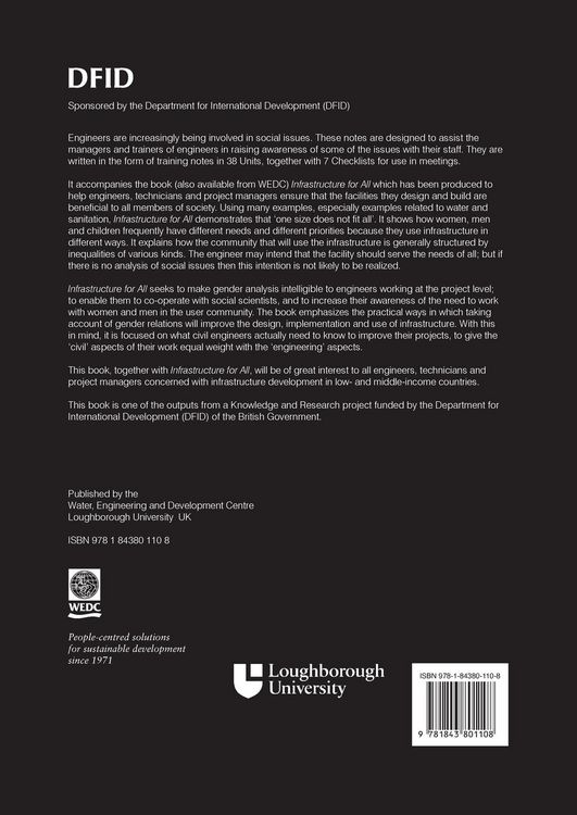 Produktbild: Developing Engineers and Technicians: Notes on Giving Guidance to Engineers and Technicians on How Infrastructure Can Meet the Needs of Men and Women