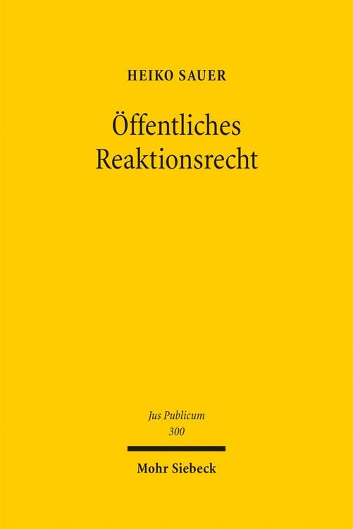 Produktbild: &Ouml;ffentliches Reaktionsrecht